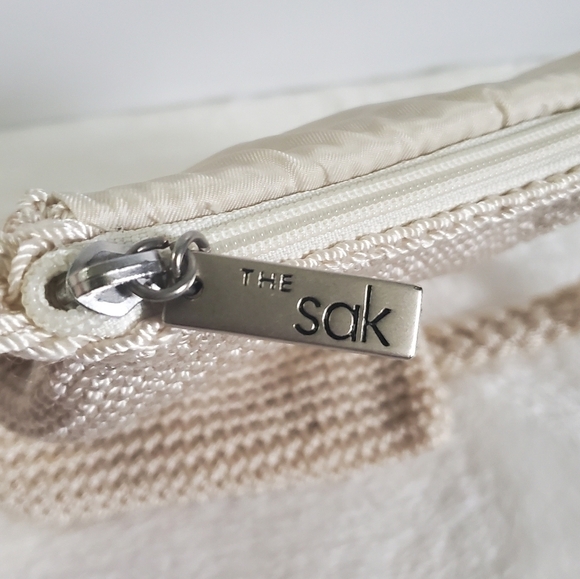 The Sak Crochet Cream Off White Rectangle Essential Phone Crossbody Bag - Picture 6 of 10